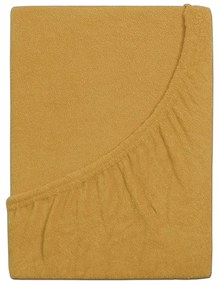 Cearșaf de pat 4Home din frotir Ideal mustar , 160 x 200 cm, 160 x 200 cm