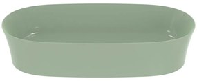 Lavoar pe blat verde lucios 60 cm, oval, fara preaplin, Ideal Standard Ipalyss Verde lucios