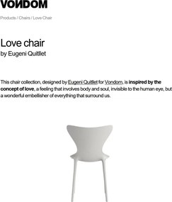 Set de 4 scaune de exterior / interior design modern premium Love 65042