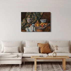 Tablou - Paul Cézanne, Still Life with Apples and Peaches, reproducere (90x60 cm)