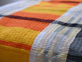 Lenjerie de pat creponata din bumbac Renforce ORANGE KUBE colorata Dimensiune lenjerie de pat: 70 x 90 cm | 140 x 200 cm