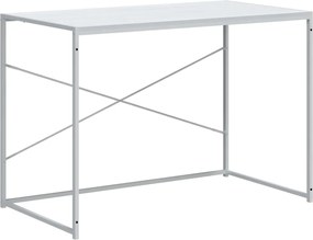 vidaXL Birou de computer, alb, 110x60x70 cm, lemn prelucrat