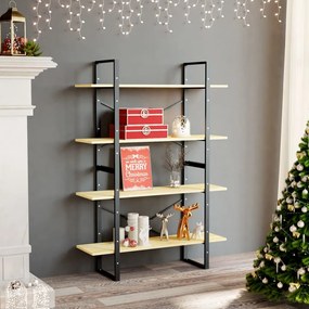 vidaXL Bibliotecă cu 4 rafturi, 100x30x140 cm, lemn masiv de pin