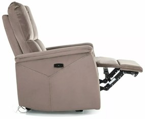 Fotoliu recliner Neptun velvet cappuccino Blu38
