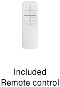 Plafoniera LED dimabila cu telecomanda SOTTO neagra