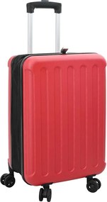 vidaXL Valiză cu blocare Roșu 43 x 27 x 66 cm Plastic ABS