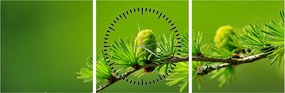 Tablou con verde (cu ceas) (90x30 cm)