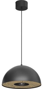 Lustră pe cablu ELGUND 1xE27/15W/230V d. 35 cm negru