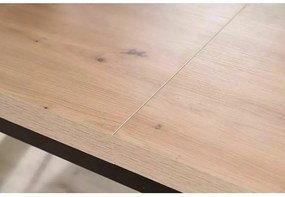 Masa extensibila Presto stejar artizan/negru L140-218 cm