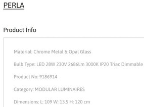 Lustra LED suspendata design decorativ PERLA