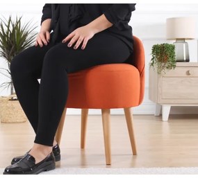 Taburet NIKI, diametru 46 cm, portocaliu