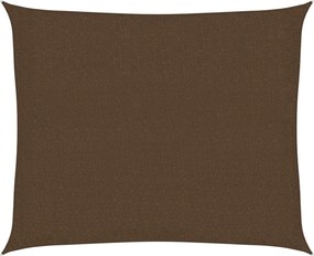 vidaXL Pânză parasolar, maro, 2,5 x 3 m, HDPE, 160 g/m²