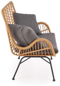 Supermobel Canapea IKARO XL, 120x96x70, natural/gri