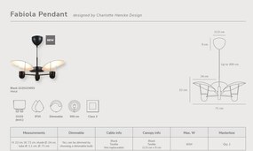 Lustra suspendata design italian vintage Fabiola