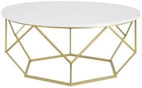 Măsuță de cafea DIAMOND 41,5x90 cm aurie/albă