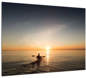 Tablou - caiac pe mare (70x50 cm), în 40 de alte dimensiuni noi