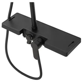 REA-P0636 - Set de duș BRAVO, negru mat