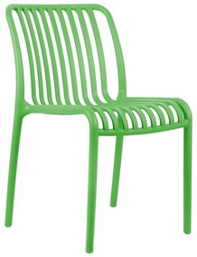 Scaun de dining verde din plastic Glee – Leitmotiv
