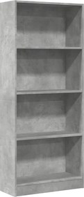 vidaXL Bibliotecă, gri beton, 60x24x143 cm, lemn prelucrat