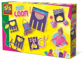 Set creativ de tesut pentru copii cu gherghef si accesorii