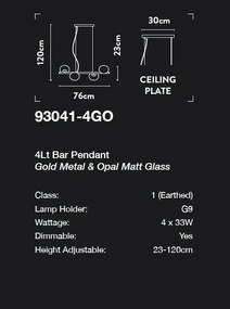 Lustra suspendata design decorativ modern Belle 4L