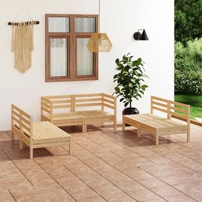 3082552 vidaXL Set mobilier de grădină, 6 piese, lemn masiv de pin