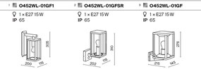 Aplica de perete iluminat exterior IP54 Cell