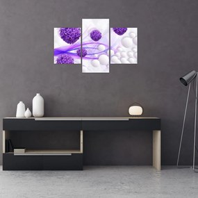 Obraz - Bilă, bile mici, flori (90x60 cm)