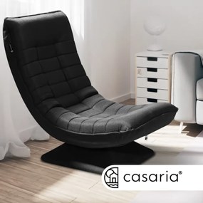 Șezlong ABERDEEN, 87x60x105cm, negru Casaria