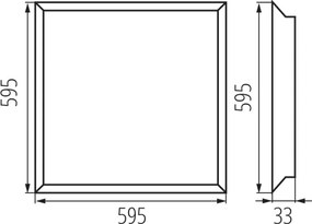 Kanlux 31176 - Panou LED pentru tavan casetat BAREV LED/36W/230V 4000K 60x60 cm