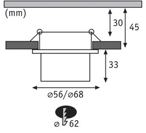 SET 3x corp de iluminat dimabil pentru baie LED/6W IP44 GIL 230V Paulmann 93383