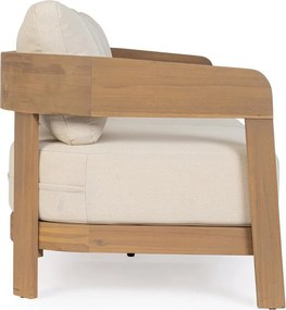 Canapea de grădină în culoare naturală din lemn de acacia Pablo – Bizzotto