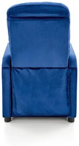 Fotoliu recliner Felipe 2 velvet bleumarin H103 cm
