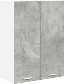 vidaXL Dulap suspendat Gri din beton 60 x 31 x 80 cm Lemn compozit