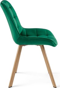 Scaun de masa SORIA VELVET, verde
