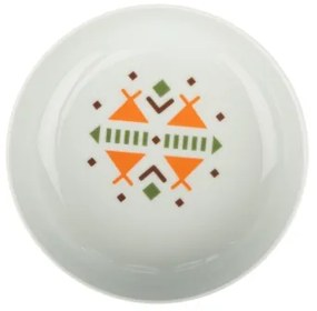 Set veselă 24 piese din porțelan, multicolor