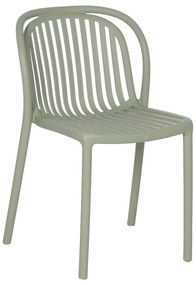 Scaun de dining verde din plastic Alia – Ixia