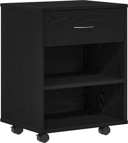 vidaXL Dulap de depozitare Stejar Negru 46 x 36 x 59 cm Lemn compozit