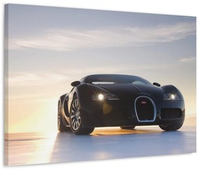 Tablou Canvas Black Bugatti 120x80 cm