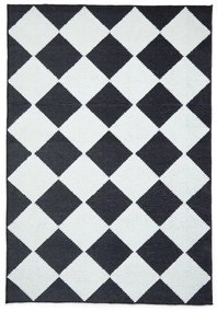 Covor alb-negru lavabil 80x150 cm Lyna Charcoal&amp;White – Think Rugs