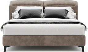 Pat Mojo Tapitat cu Saltea 120/140/160/180x200cm - 120x200