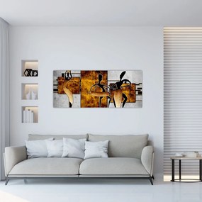 Tablou - Motiv cultura africană (120x50 cm)
