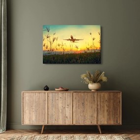 Tablou cu avionul ridicându-se spre zbor (90x60 cm)
