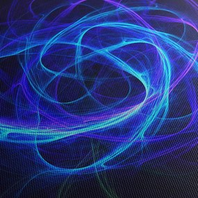 Tabloul cu ghem albastru abstract (cu ceas) (90x30 cm)