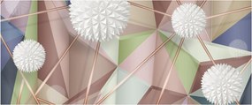 Tablou - 3D abstract culori pastel (120x50 cm)