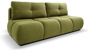 Canapea extensibilă 3 locuri cu spațiu de depozitare NUORO, verde