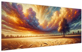 Tablou – Arbore pe câmp (120x50 cm)