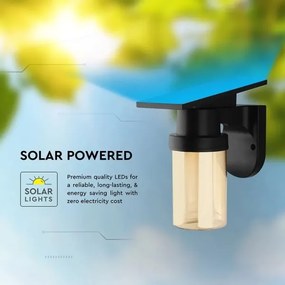 Lampă de perete LED Sol LED/3,7V 2700/3200/5000K IP54 1800 mAh negru/bej fumuriu + telecomandă