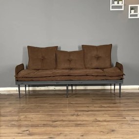 Canapea 3 locuri extensibila, Homs maro,20018