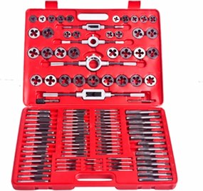 vidaXL Set de instrumente filieră și tarod, 111 piese